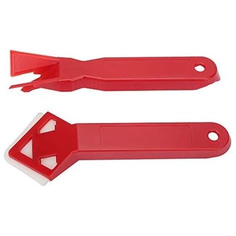 Outils pour calfeutrage silicone, outils de finition silicone, mastic silicone pour calfeutrage mural, cuisine, sol, salle de bain, fenêtre, pelle en silicone à manche en plastique