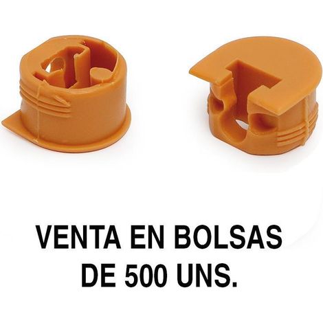 soporte cazoleta. plástico. fijación oculta. estantes interiores. diámetro 20mm (1/2)