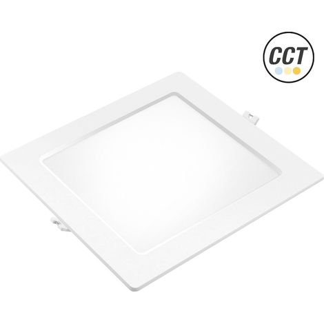 DOWNLIGHT LED PC CUADRADO BLA. 6W.3CCT (1/2)