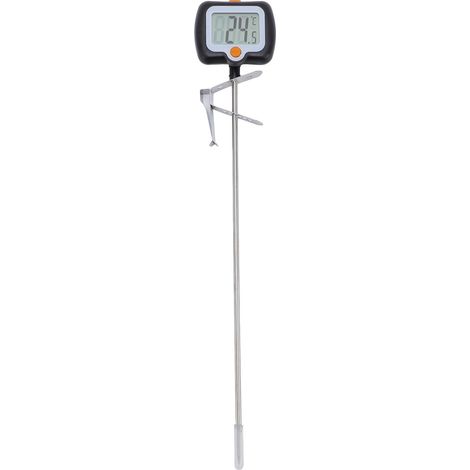 Termómetro digital para azúcar con pinza para olla, sonda larga de acero inoxidable, alta precisión, para cocinar y hornear. (1/5)