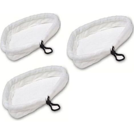 Lot de 3 Chiffons en Microfibre Pads de Nettoyage Universel Compatible avec d'autres Balais Vapeur Pièces de rechange de vadrouilles lavables pour aspirateur vadrouille à vapeur chaude