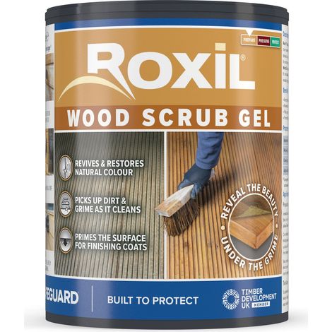 Roxil Wood Scrub Gel (1L) - Oxalic Acid-Based Cleaner (1/3)
