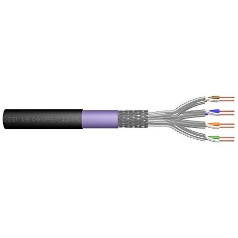 Digitus DK-1741-VH-1-OD Câble réseau CAT 7 S/FTP 0.25 mm² noir (RAL 9005) 100 m S166681 (1/3)