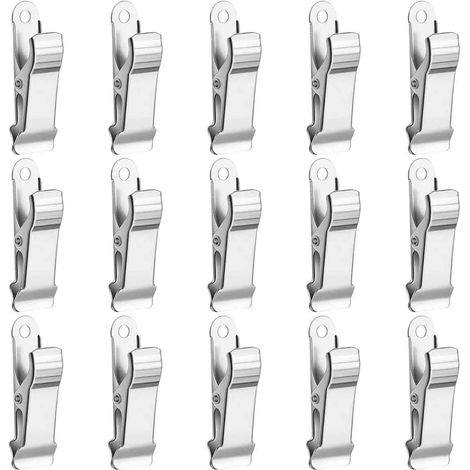 15 clips métalliques, petites pinces à ressort (1/5)