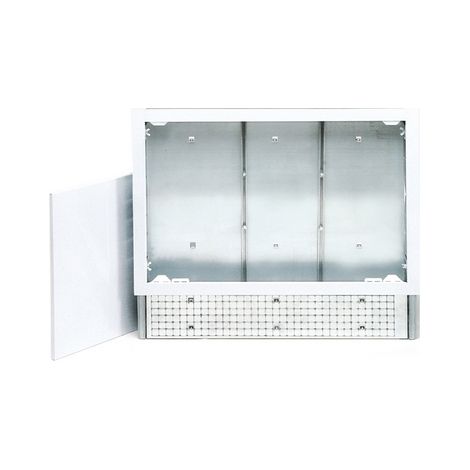 CASSETTA IN METALLO REGOLABILE IN ALTEZZA E PROFONDITA'- cm 85x67x12- TIEMM- pezzi 1
