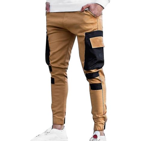 Slim-Fit Cargo-Jogginghose für Herren, taillierter Schnitt, Combat-Stil, ideal für die Arbeit – Größe 2XL (1/4)