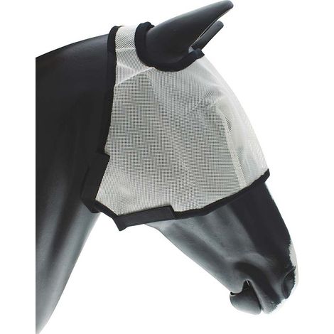 Full, Bianco: Maschera antimosche in PVC con chiusura in tessuto a strappo