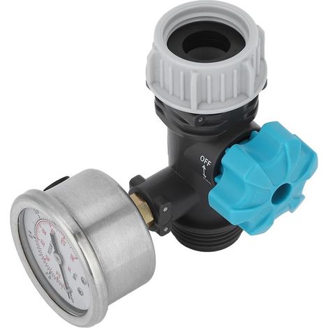 Regolatore di pressione dell'acqua. Filettatura interna G3/4. Sistema visualizzato in POM. Per irrigazione delle piante. (1/5)
