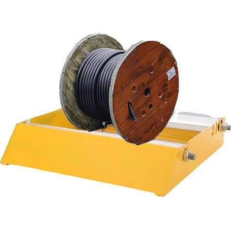 Distributore di cavi a tamburo, capacità di carico massima 500 kg, diametro albero applicabile da 30 cm a 70 cm, larghezza massima albero 50 cm, dimensioni 58 cm x 58 cm, funzionamento manuale (1/5)