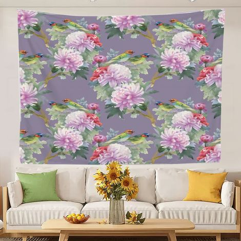 Tapisserie murale amusante, tapisserie esthétique pour chambre à coucher, fond esthétique pour chambre d'étudiant 100x75cm (1/5)
