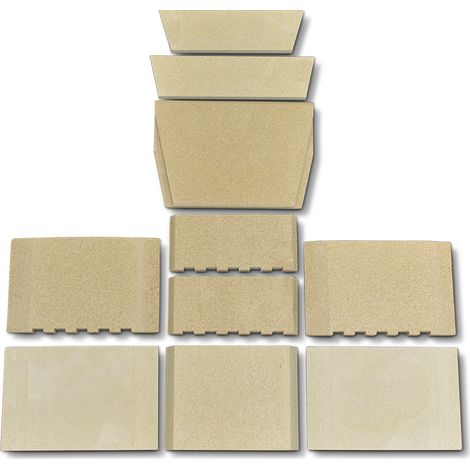 Habillage de foyer pour poêles à cheminée Nexos Ker de Fireplace - vermiculite - 10 pièces