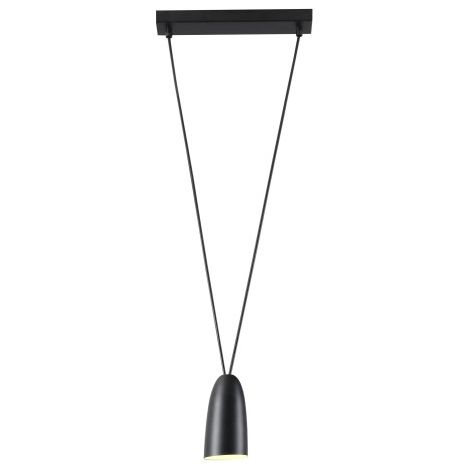 Lampada a sospensione industriale nera Sistema Maxlight G9 40W