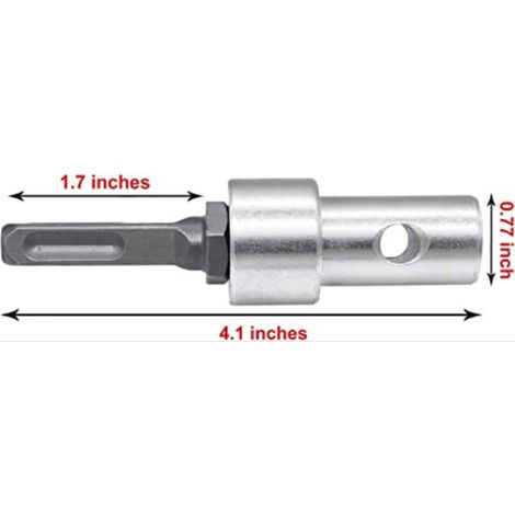 Adaptateur à vis, adaptateur fileté, broche 1 / 2 "sans clé, marteau carré M13 15 mm