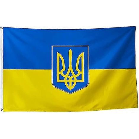 Ukraine-Flagge 3x5 Fuß, leuchtende Farben, Premium-Flagge