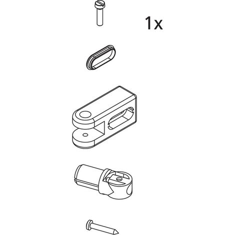 Kermi Stabilisierung Wand Set, EBI2019, Silber Mattglanz, 2534187