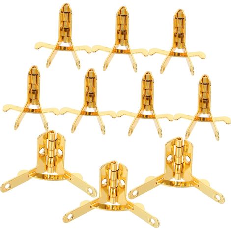 Lot De 10 Charnières Pour Boîtes À Bijoux : Petites Charnières Métalliques Pliables À 90 degrés, Accessoires De Quincaillerie Pour Meubles De Coffre Au Trésor Pour Montage De