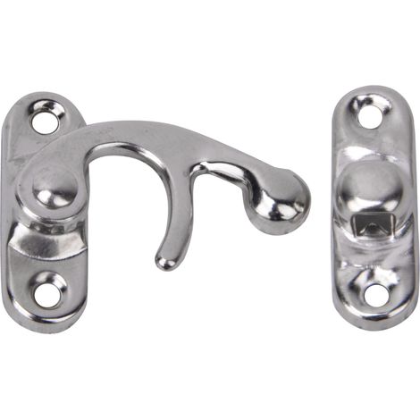 Lot de 30 fermoirs à cliquet rétro en fer pour boîtes à bijoux et cadeaux, 3,2 x 2,8 cm, argentés, fermoir à cliquet droit. (1/5)