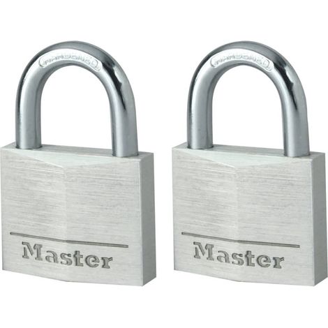 Master Lock Candados de aluminio 2 unidades 40 mm 9140EURT (1/3)