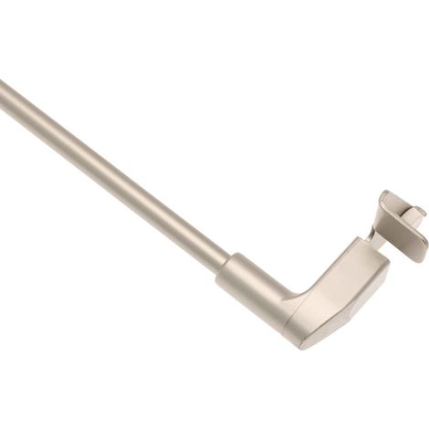 Homemaison – Tringle à rideau réglable 80-110 cm – Aluminium chrome satiné – Installation sans perçage – Pour fenêtres PVC