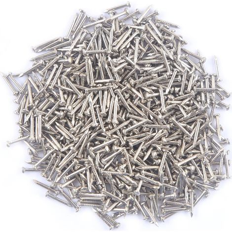 1X10mm Petits Clous,Mini Clous Bois en Fer pour Photo Clous pour Photo Suspendus Meubles de Travail du Bois DIY Clous Bricolage Images Décoratifs Clous Argent 500pcs (1/5)