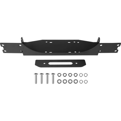 VEVOR Supporto per Verricello per Veicoli, Carico di 5443 kg Attacco per Verricello per Gancio di Traino per Modelli Selezionati Jeep Wrangler JL/JLU e Gladiator JT 2018 a 2023, Nero