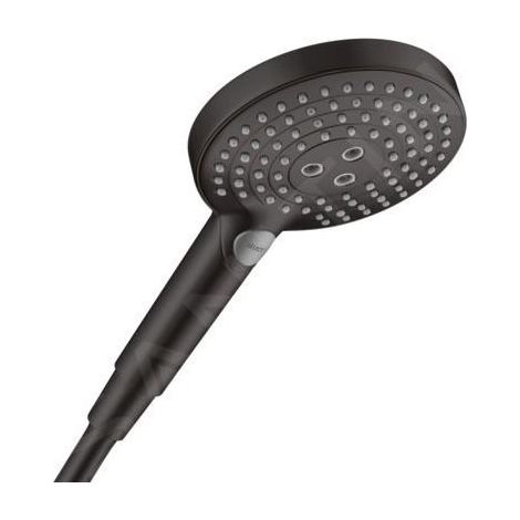 Hansgrohe Raindance Select S - Pommeau de douche 120, 3 jets, EcoSmart, noir mat 26531670 (1/5)