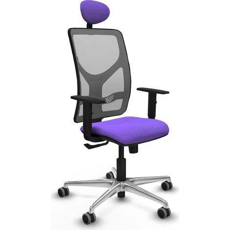 Chaise de bureau piqueras y crespo Motilla noir mousse 65mm roues (1/2)