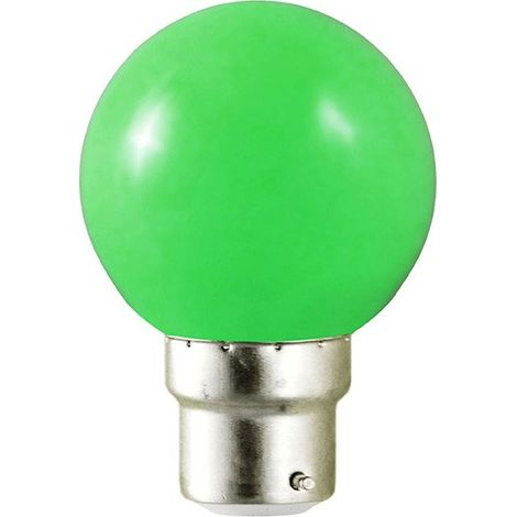 Ampoule LED B22 Couleur Bulb 1W Vert Miidex Lighting®