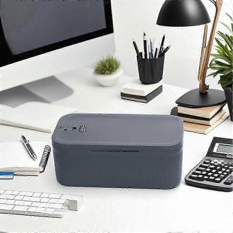 Boîte de rangement verrouillable avec compartiment à médicaments verrouillable, boîte verrouillable pour téléphone portable et conteneur compatible avec les réfrigérateurs personnels. (1/5)