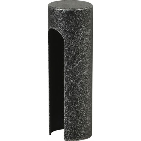 Halcö Aufsteckhülse rund passend zu 3-DIM SFS Türband - Abdeckkappe für Einbohrband 2-tlg., Stahl verzinkt schwarz passiviert - 1 Stück (1/4)