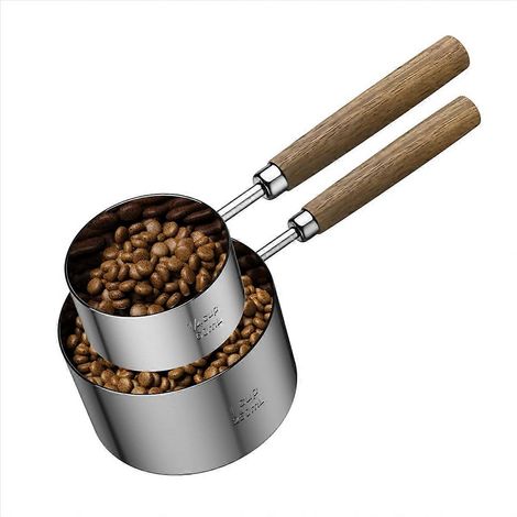 Acier inoxydable chien nourriture Scoop avec Two-lot Measuring-Cup (1/5)
