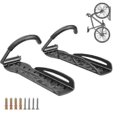 Porte-vélos mural, crochets de rangement robustes pour garage, attelage vertical (1/5)