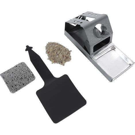 Support de station de soudage T12 stable avec porte-pointes de fer à souder, coussinet isolant et support de fil. (1/5)