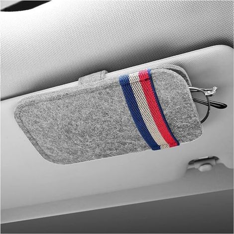Cadre de lunettes de voiture, clip de support de lunettes de soleil pour visière de voiture, protecteur de lunettes, accessoires universels d'intérieur de voiture, pour le rangement des (1/5)