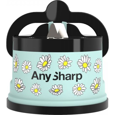 Aiguiseur de couteaux AnySharp Classic Daisies PowerGrip en carbure de tungstène