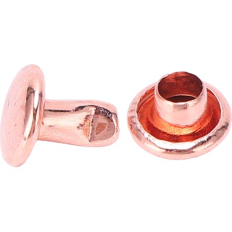 Boucles décoratives en métal doré rose, cloutées sur une ou deux faces, pour vêtements et sacs rivets plats rivets mère et fils (1/5)