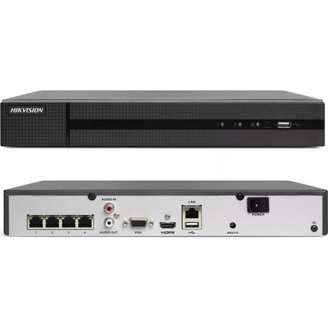 NVR Hikvision 4 Canali Poe HW-HWN1104MH-4P HIWATCH 4CH 4MPX POE IP ONVIF