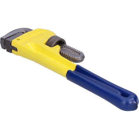 Clé à pipe robuste réglable multifonction, ouverture en V, antidérapante, résistante à l'usure, outil de plombier, usage intensif, prise ferme. (1/5)