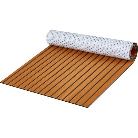 Bootsboden, EVA-Schaum-Bootsdeck, 2400 x 900 x 6 mm, rutschfester, selbstklebender Bodenbelag, 21600 cm² großer Meeresteppich für Boote, Yachten, Pontons, Kajakdecks (1/5)