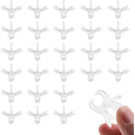 CCYKXA 100 Stück Libellen-Orchideenclips, Pflanzenclips, Orchideenstützclips für Gartenblumen, Clips für Kletterpflanzen und andere Pflanzen (1/5)