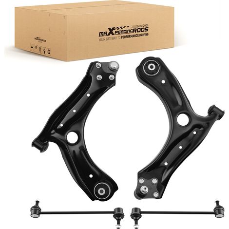 SET DI 4 BRACCI DI CONTROLLO ANTERIORI FOR SKODA FABIA MK3 AUDI A1 SEAT IBIZA VW