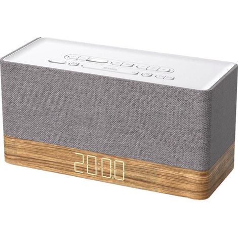 Aster Soundmaster UR630WE radio sveglia grigia e marrone