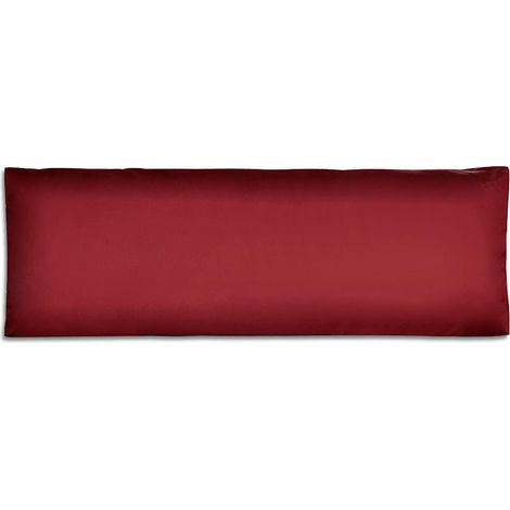 Maison Exclusive - Cojín de respaldo tapizado rojo vino tinto 120