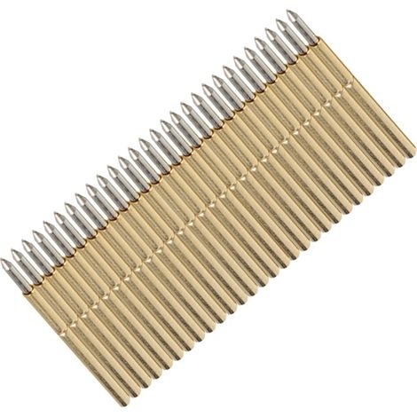100 puntas de prueba P75-B1 con resorte, tipo pogo redondas, para placas de circuitos impresos. (1/5)