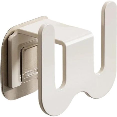 Rangements à chaussures muraux, lot de 2, blancs, installation sans perçage, organisateurs suspendus et gain de place pour chaussures, adaptés à la chambre et à l'entrée (1/4)