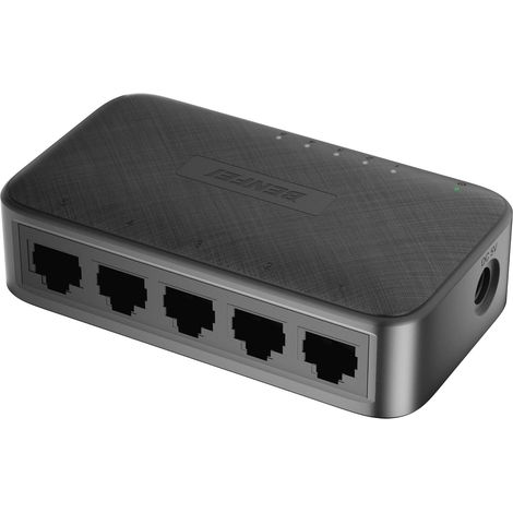 Commutateur Ethernet Gigabit 5 Ports, Répartiteur, Plug & Play unmanaged, sans Ventilateur (Routeur, NAS, PC) (1/5)