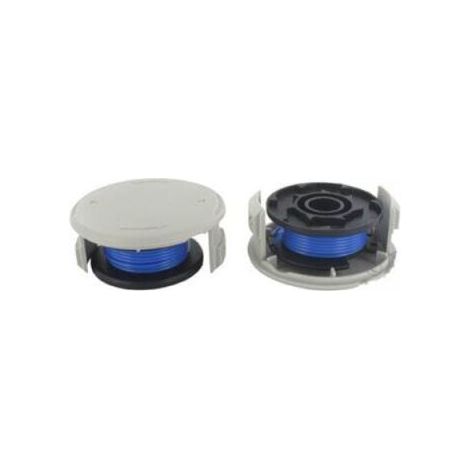 Bobine Fil Coupe Bordure remplacements pour Ryobi + AC14RL3A 18v 24v 40v Coupe Bordures, Bobine Ø 1,65mm, Longueur 3,3m (2 Bobine Fil 2 Coupe Bordure) (1/5)