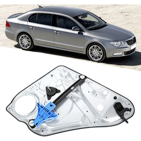 Fensterheber hinten links mit Abdeckplatte, Ersatzteil 3U5839461, passend für Skoda Superb (1/5)