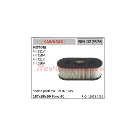 Filtro aria KAWASAKI motore FH 381V 430V 480V 541V 580V 022576