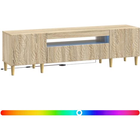 Maison Exclusive - LED-TV-Schrank Sonoma-Eiche Holzwerkstoff (1/5)